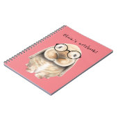 Super Niedlich Clever Bunny Notebook Notizblock (Linke Seite)