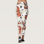 Super Niedlich Corgi Leggings (Rückseite)