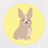 Super Niedlich Corgi Stickers Etiketten (Design 1)