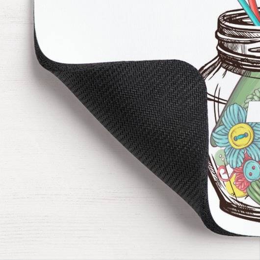 Super Niedlich "Crochet Is My Jam" Mousepad (Ecke)