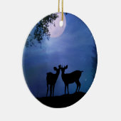 Super Niedlich Deer First Christmas Zierde Keramikornament (Rechts)