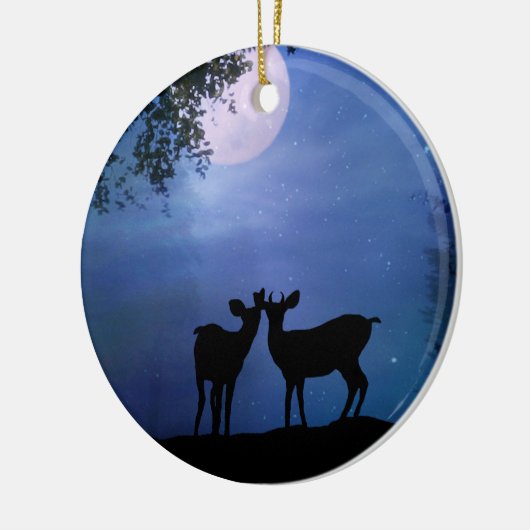 Super Niedlich Deer First Christmas Zierde Keramikornament (Links)