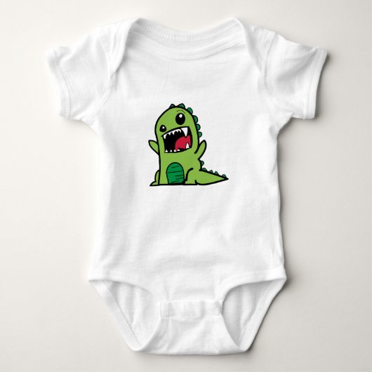 Super Niedlich Dinosaurier Baby Strampler (Vorderseite)