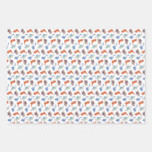 Super Niedlich Dinosaurier Geschenkpapier Set (Vorderseite 3)