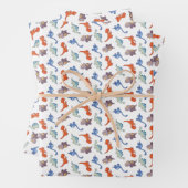Super Niedlich Dinosaurier Geschenkpapier Set (Beispiel)