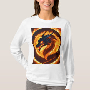 : Super Niedlich Dragon Mascot Skull T - Shirt