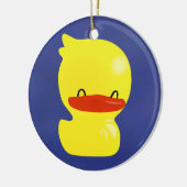 Super Niedlich Ducky Round Ornament (Links)