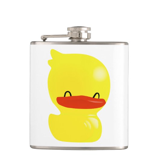 Super Niedlich Ducky Vinyl Wrapped Flask Flachmann (Vorderseite)