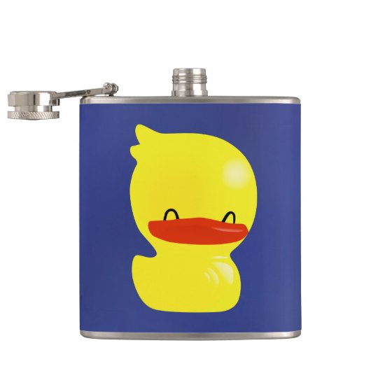 Super Niedlich Ducky Vinyl Wrapped Flask Flachmann (Geöffnet)