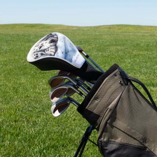 Super niedlich Engel schlafend Welpe Dalmatiner Do Golf Headcover (In SItu)