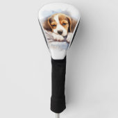 Super niedlich Engel schlafend Welpenhund Beagle 0 Golf Headcover (Vorderseite)
