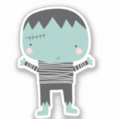 Super niedlich Frankenstein Aufkleber (Vorderseite)