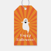 Super Niedlich Funny Ghost Boo Kids Halloween-Part Geschenkanhänger (Rückseite)