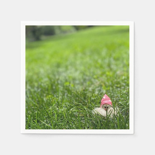 Super niedlich Garden Gnome Cocktail Napkins Serviette (Vorderseite)