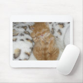 Super Niedlich Ginger Schlafkitten Mousepad (Mit Mouse)