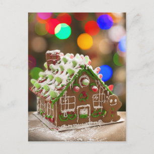 Super Niedlich Gingerbrot House Postkarte