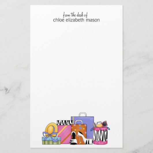 Super Niedlich Girly Stuff Stationery Briefpapier (Vorderseite)