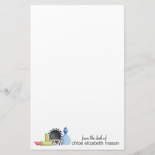 Super Niedlich Girly Stuff Stationery Briefpapier (Vorderseite)