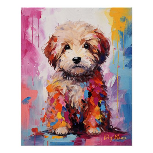 Super Niedlich Goldendoodle Dog Welpe 002 - Xeno L Poster (Vorderseite)