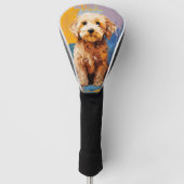 Super Niedlich Goldendoodle Dog Welpe 003 - Xeno L Golf Headcover (Vorderseite)