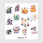 Super Niedlich Halloween Aufkleber (Blatt)