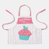 Super Niedlich Head Baker farbenfroh Cupcake Backe Schürze (Vorderseite)