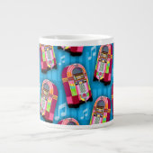Super Niedlich Jukebox Time Fun Muster Art Jumbo-Tasse (Vorderseite)