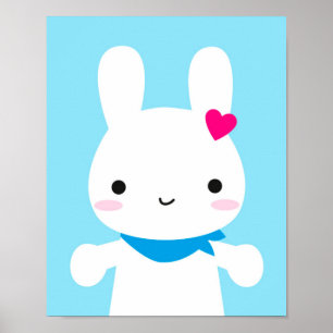 Super Niedlich Kawaii Bunny Poster