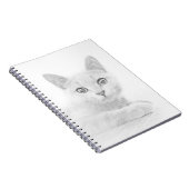 SUPER NIEDLICH Kitten Cat Portrait Notizblock (Rechte Seite)