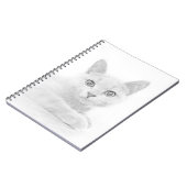 SUPER NIEDLICH Kitten Cat Portrait Notizblock (Linke Seite)