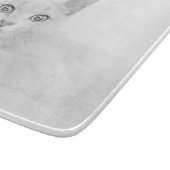 SUPER NIEDLICH Kitten Cat Portrait Schneidebrett (Ecke)