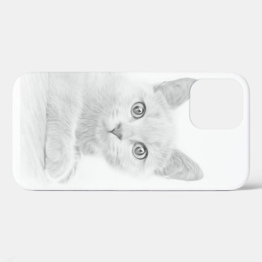 SUPER NIEDLICH Kitten Portrait Case-Mate iPhone Hülle (Rückseite (Horizontal))