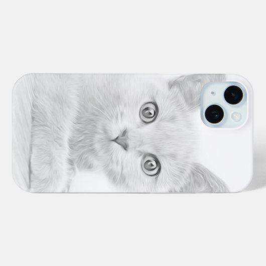 SUPER NIEDLICH Kitten Portrait Foto Case-Mate iPhone Hülle (Rückseite (Horizontal))