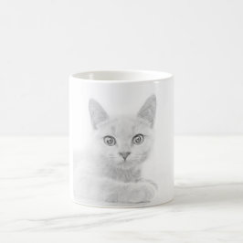 SUPER NIEDLICH Kitten Portrait Foto Kaffeetasse