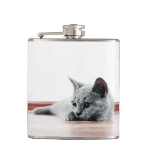 SUPER NIEDLICH Kitty Portrait Flachmann