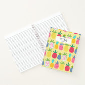 Super Niedlich Lemon Ananas gemustert Personalisie Notizblock (Innenseite)
