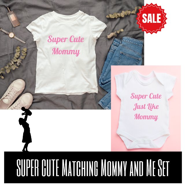 Super Niedlich Mini Matching Mutter Tochter Baby Strampler (Von Creator hochgeladen)