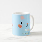 Super Niedlich Pink Bunny Face Kaffeetasse (VorderseiteRechts)