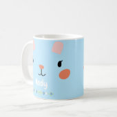 Super Niedlich Pink Bunny Face Kaffeetasse (Vorderseite Links)
