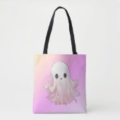 Super Niedlich Pink Ghost Halloween Tasche (Vorderseite)