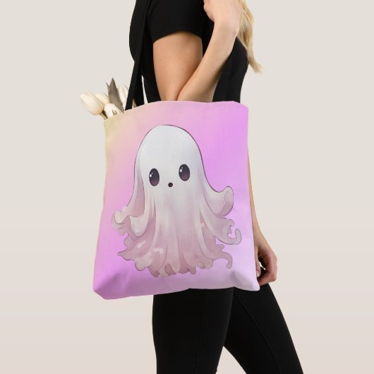 Super Niedlich Pink Ghost Halloween Tasche (Von Nahem)