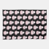 Super Niedlich Pink Ghost Pattern Halloween Geschirrtuch (Horizontal)