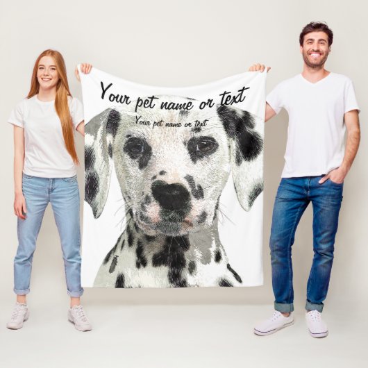 Super Niedlich, Puppy Dalmatiner Dog Fleecedecke (Beispiel)