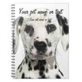 Super Niedlich, Puppy Dalmatiner Dog Notizblock (Vorderseite)
