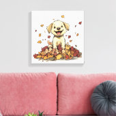 Super Niedlich Puppy Leinwanddruck (Insitu (Wohnzimmer))