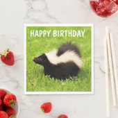 Super Niedlich Skunk Birthday Serviette (Beispiel)