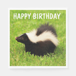 Super Niedlich Skunk Birthday Serviette