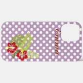 Super Niedlich und Girly Polka Dot Pattern Monogra Case-Mate iPhone Hülle (Hinten (horizontal))