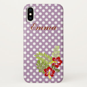 Super Niedlich und Girly Polka Dot Pattern Monogra Case-Mate iPhone Hülle