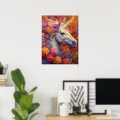 Super niedlich Unicorn Party Poster (Heimbüro)